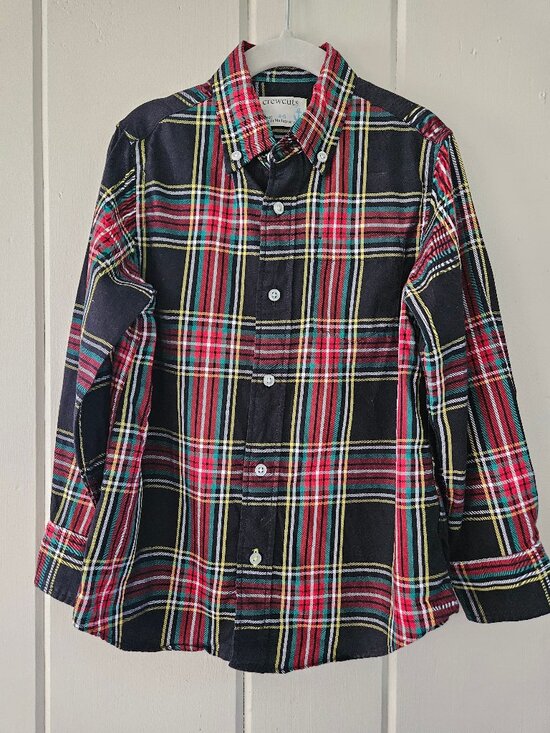 Crewcuts Other - J.Crew Crewcuts Boys Stewart Tartan Plaid Button Down Dress Shirt Size 4-5